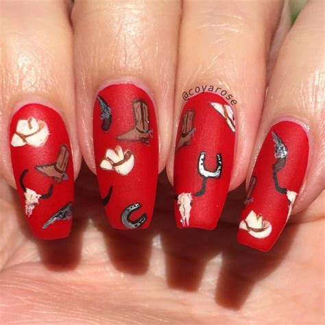 western nail designs|country nails for cowboys.